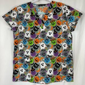 Halloween Scrub Top